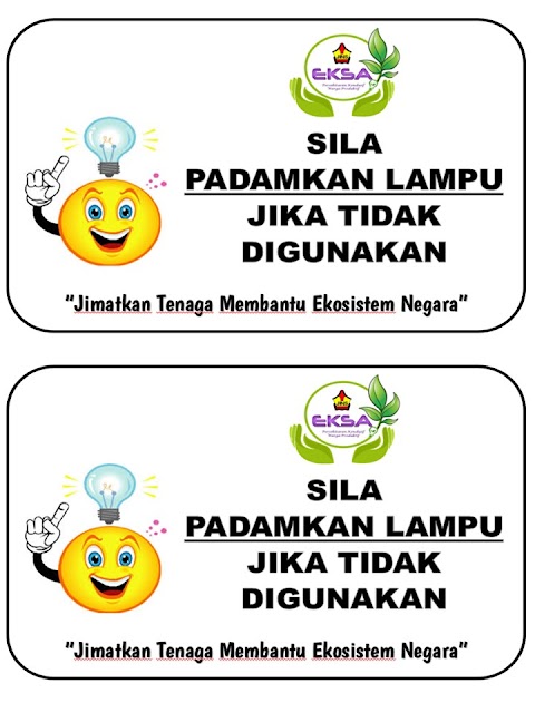 sila tutup suis selepas digunakan