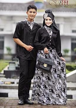 Model Baju Batik Couple Terbaru - Model Baju Batik Couple Muslim Modern dan Formal