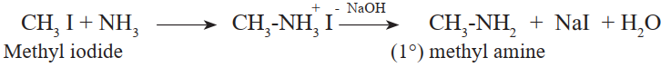 Using ammonia, we can prepare three types of amines.