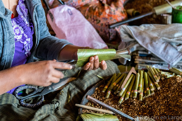 Fabrique de cheroots - Nampan - Lac Inle - Birmanie Myanmar