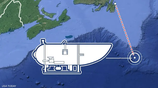 جهاز سونار يرصد "أصوات تحت الماء" أثناء  البحث عن "الغواصة تيتان" المفقودة قرب حطام تايتانك