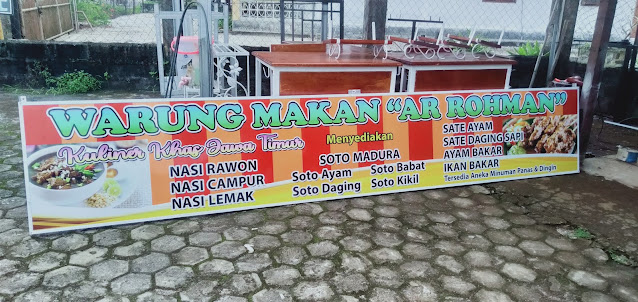 PLANG NAMA RUMAH MAKAN-AR ROHMAN