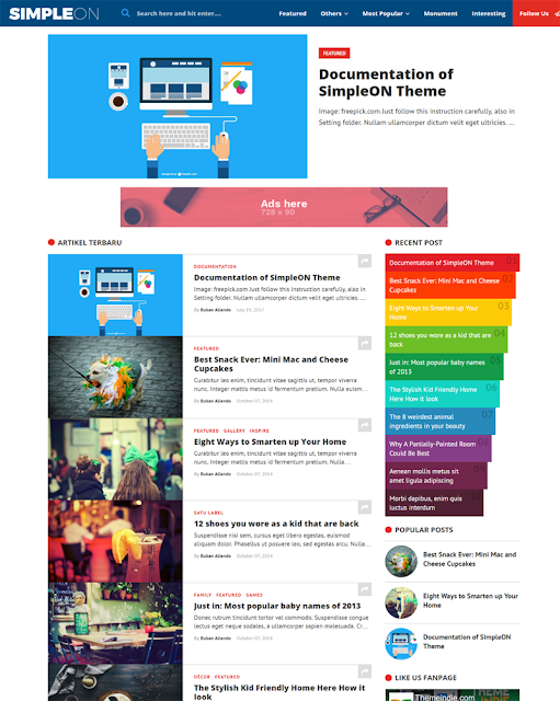  Responsive Blogger Theme for Viral Content and Publishers SimpleON - Responsive Blogger Theme for Viral Content and Publishers
