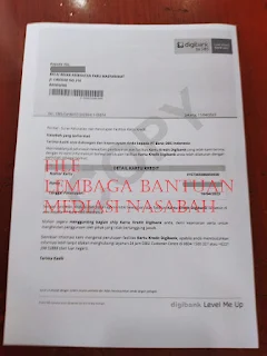 Surat Keterangan Lunas Bank DBS hasil mediasi 1166 oleh LBMN