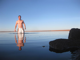 swimming in foss lake, campground