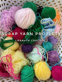 scrap yarn projects, yarn busting crochet projects