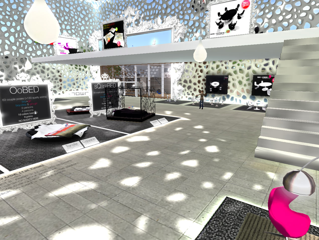 design furniture warehouse on Glossy Design   Second Life Furniture Store