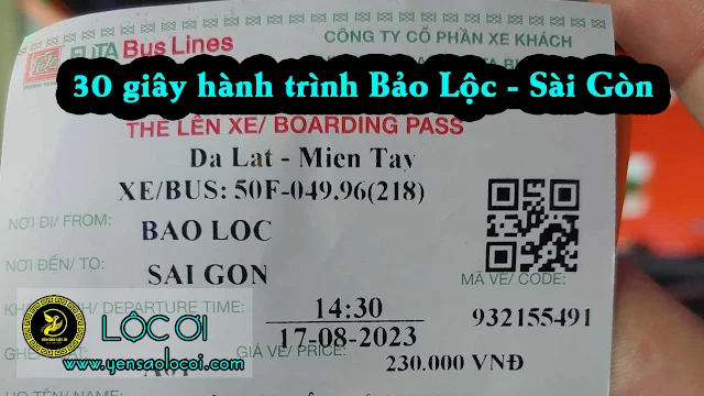 Đi đà lạt bằng xe khách phương trang.