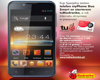 Smartfon myPhone Duo Smart z Biedronki