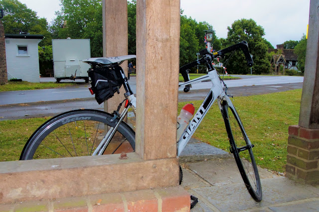 Leigh bus stop in the rain