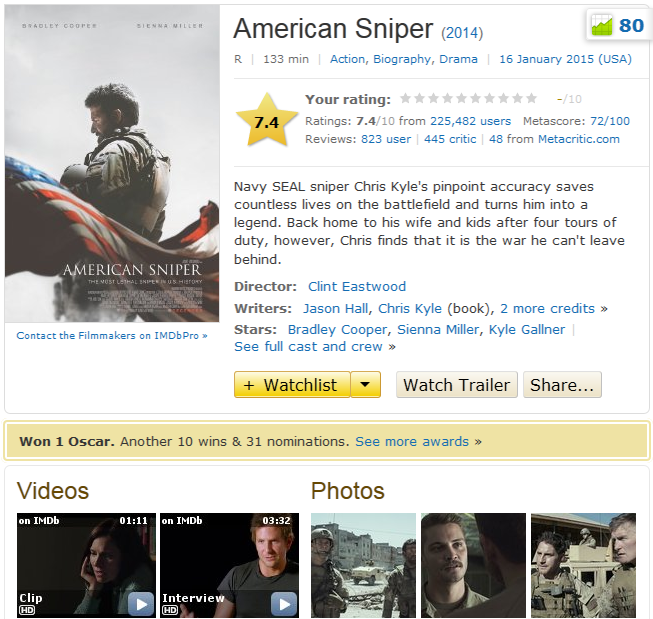 american sniper movie streaming