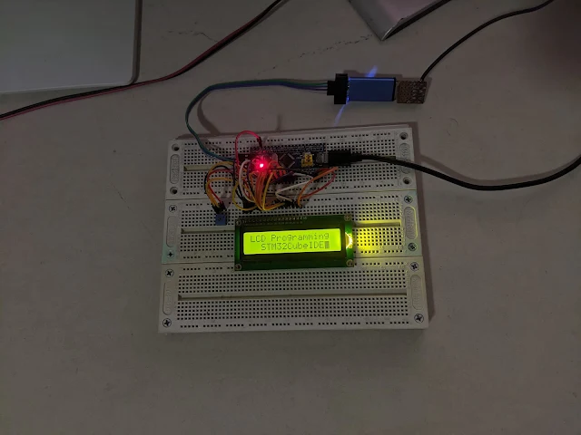 STM32F103C8T6 Blue Pill And Character LCD Interfacing In 8-Bit Mode Example