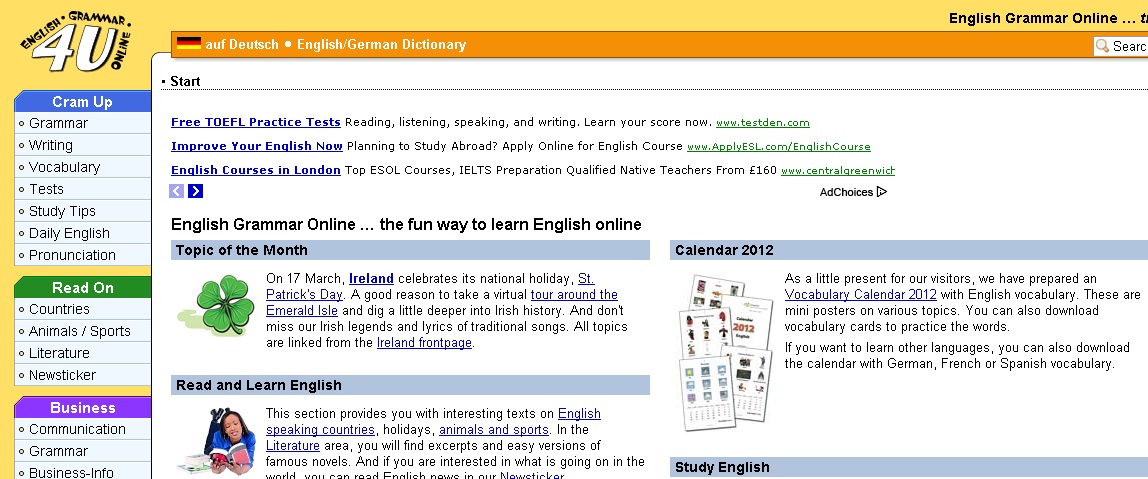 Best Free English Learning Resources: March 2012