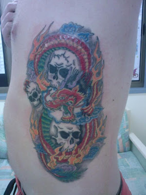 tattoo skull design color tattoo, art tattoo, body tattoo, popular  tattoo