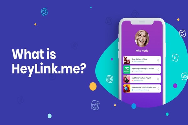 خدمة heylink لإنشاء مجموعة من الروابط في رابط واحد و إضافتها في الحقل المخصص بالانستغرام و التويتر