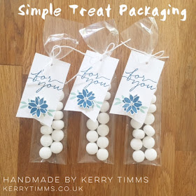 kerry timms 3d packaging blooms and wishes stamps handmade gift cardmaking scrapbooking paper craft class gloucester whitminster mint treat cello bag tag flowers ink favour 