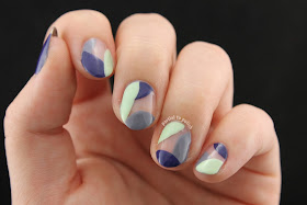 Negative Space Cool-Toned Colour Blocking Inspired by Maria of So Nailicious