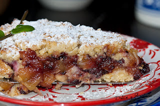 Tarta de Manzana y Mermelada de Saúco con Crumble