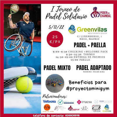 I Torneo de Pádel Solidario El Poder del Chandal en Greenvilas Meco (Madrid)