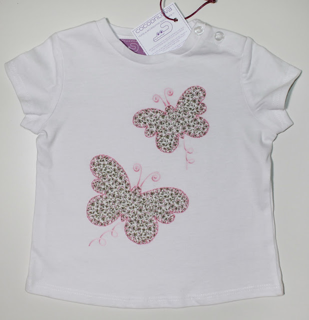 camiseta bebe mariposas