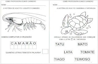 Atividades projeto fundo do mar