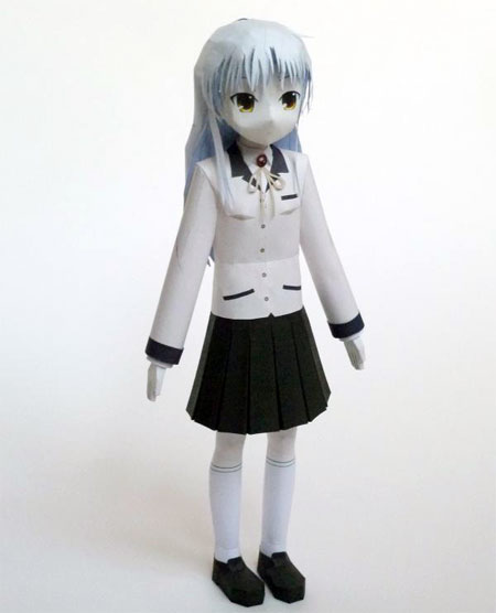 Angel Beats Papercraft - Kanade Tachibana