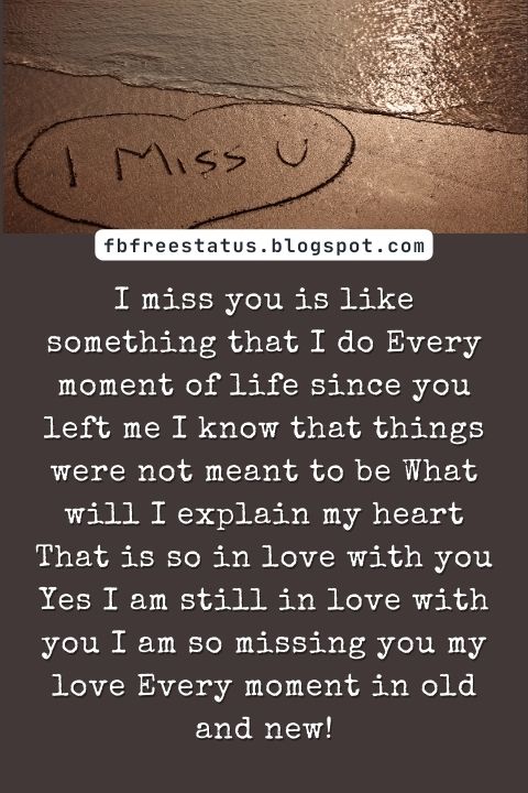 Missing You Messages For Ex-Boyfriend