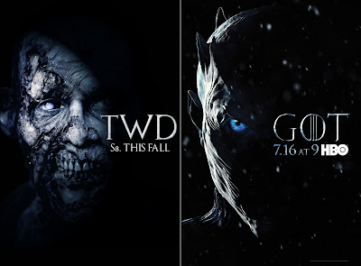 Guerra di poster: The Walking Dead vs Game of Thrones