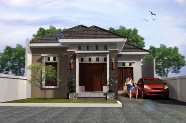 60 Gambar Rumah Minimalis 1 Lantai Tampak Depan dan Warna 