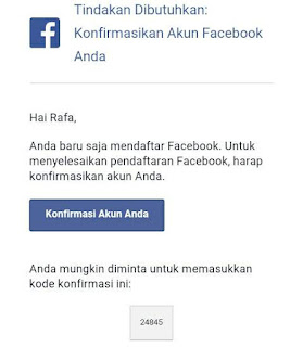 konfirmasi akun facebook