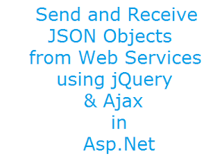 Send and Receive JSON Objects from Web Services