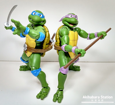 Review de los S.H.Figuarts TMNT "Leonardo" y "Donatello" de Tamashii Nations.