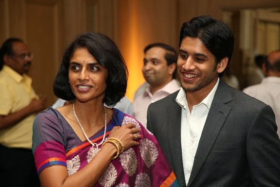 Telugu Actor Naga Chaitanya with Mother Lakshmi Daggubati Vijayaraghavan | Telugu Actor Naga Chaitanya Mother & Nagarjuna Ex-Wife Lakshmi Daggubati Photos | Family Photos | Real-Life Photos