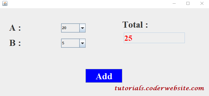 Java Swing,  Java Swing tutorial, tutorials.coderwebsite.com