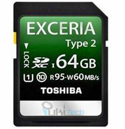 Toshiba Exceria SDXC SD Card Kamera