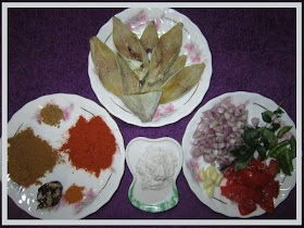 Fish Curry/ Kulambu Ingredients