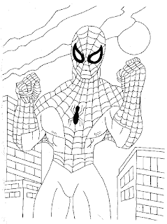 coloring pages spiderman ideas