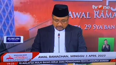 Sidang Isbat yang Digelar Kemenag, 1 Ramadhan 1443 H Jatuh pada Ahad 3 April 2022