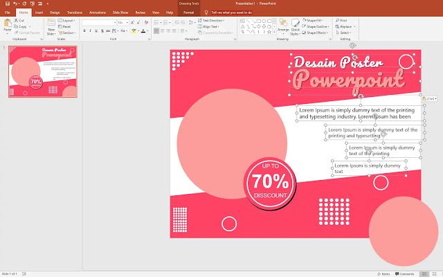 Free Poster .PPT : Download Template Poster Powerpoint 2016 Gratis