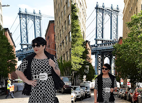 DUMBO in New York City, Manhattan, Brooklyn, blogerka w Nowym Jorku, Blackandwhitefashion in NY