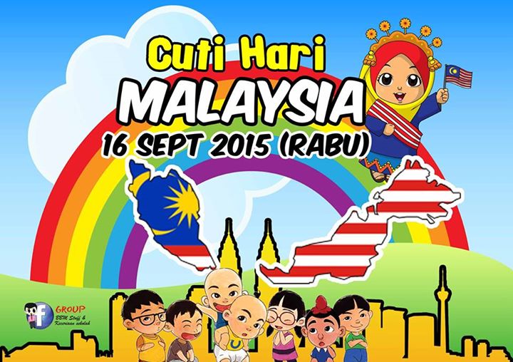 Poster Hari Malaysia 2015 Versi Kartun  KOLEKSI GRAFIK 