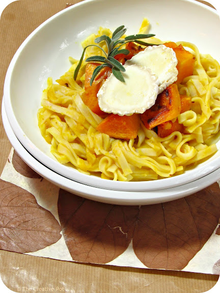 Butternut, Sage & Goat's Cheese Tagliatelle