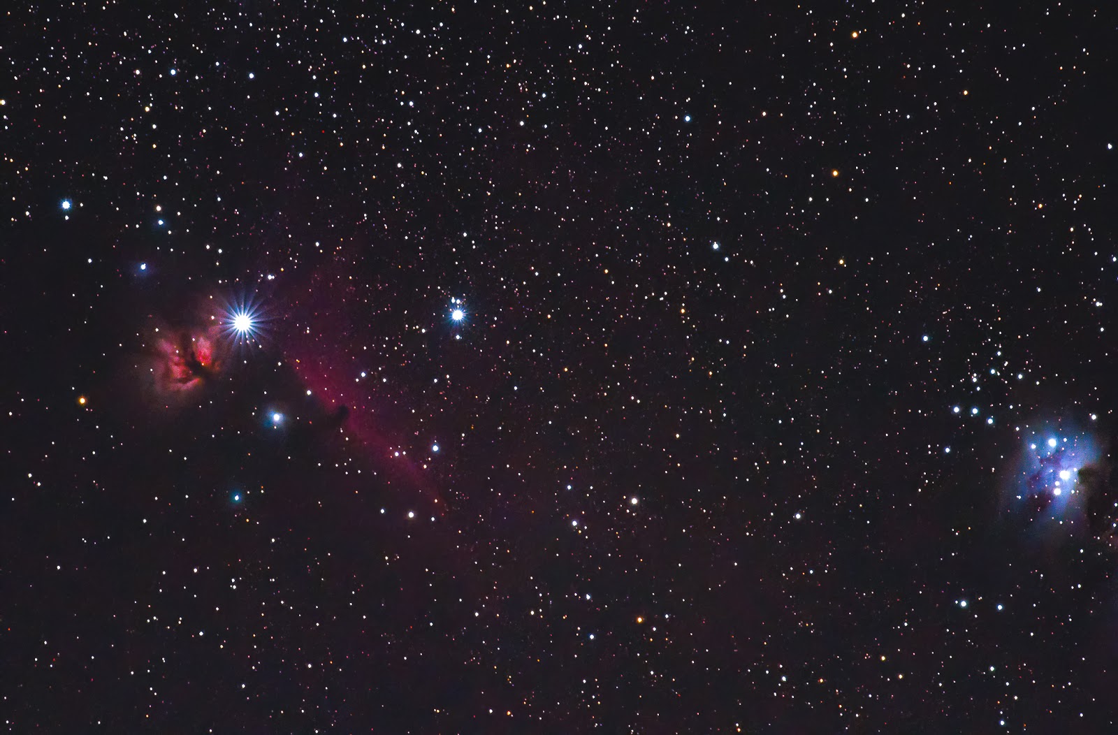 Pz Pentax Astrotracer Ogps Photo Ic434 馬頭星雲 Ngc24 火焰星雲