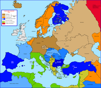 mapa europa. El mapa de Europa que Hitler