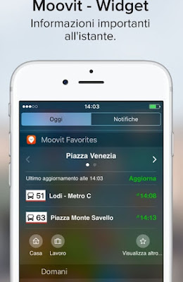 MOOVIT - APP IPHONE PER MEZZI PUBBLICI CON ORARI ED AVVISI IN TEMPO REALE