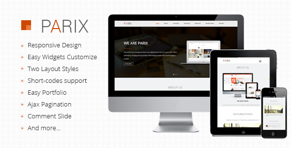 Parix One Page Blogger Template Free Download  Parix One Page Blogger Template Free Download - ThemeForest