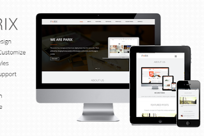 Parix One Page Blogger Template Free Download - Themeforest