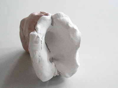 Nose sculpture, oil on synthetic clay