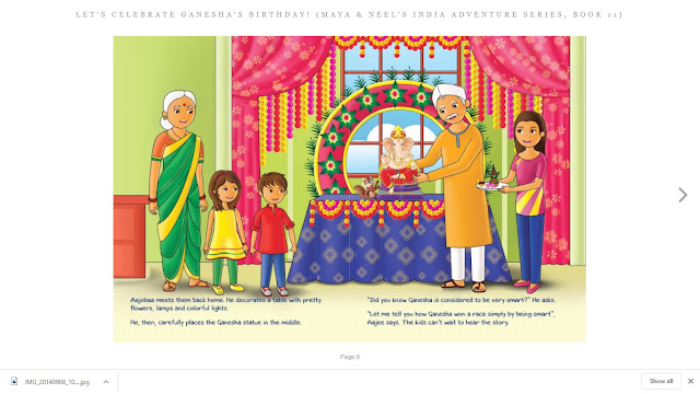 Let's Celebrate Ganesha's Birthday! (Maya & Neel's India Adventure Series) by Ajanta Chakraborty and Vivek Kumar