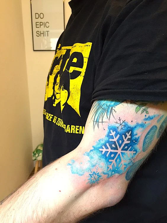 Tatuajes de copos de nieve